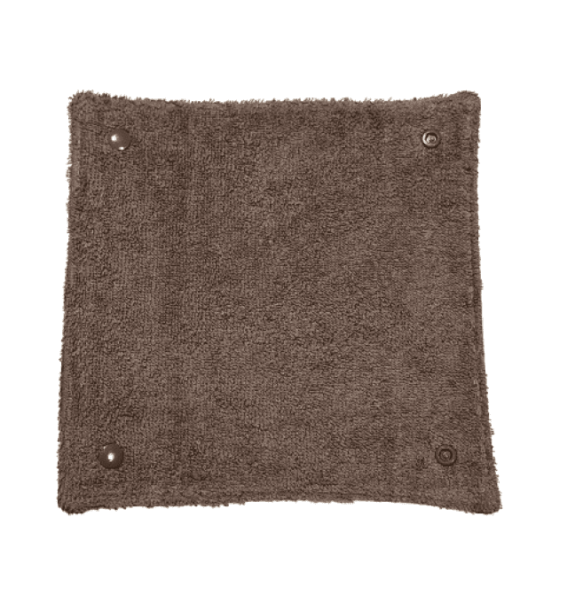 Rouleau d'essui tout " les feuilles en moutarde et gris "