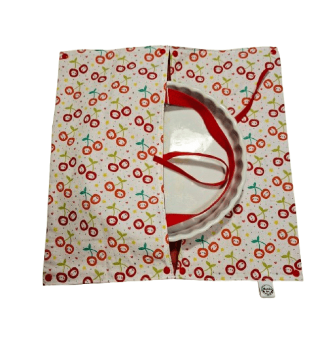 Sac de transport pour tarte ou cake "les cerises "
