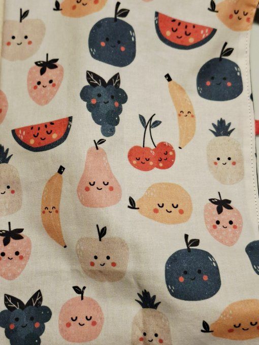 Sac de transport pour tartes, cakes  " les fruits "