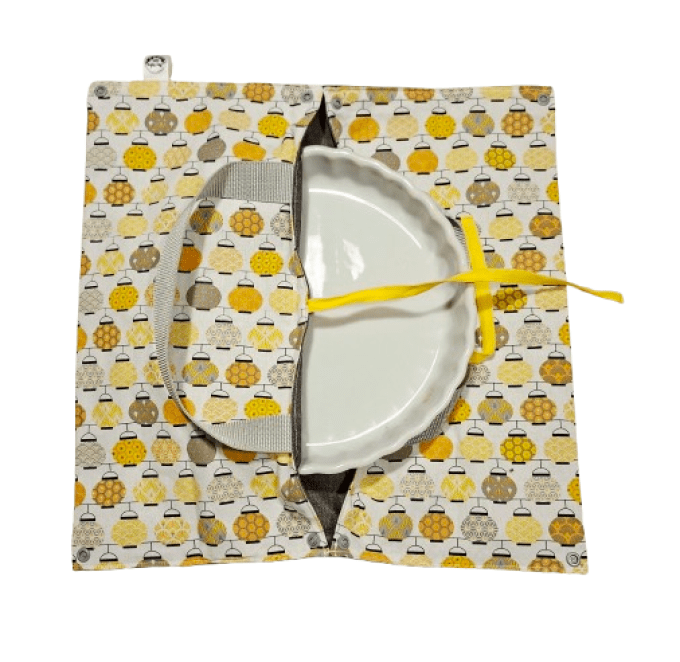 Sac de transport pour tartes, cakes  " les lampions 2 "