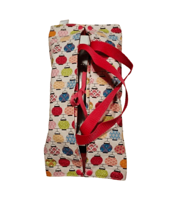 Sac de transport pour tartes ou cakes " les lampions 1 "