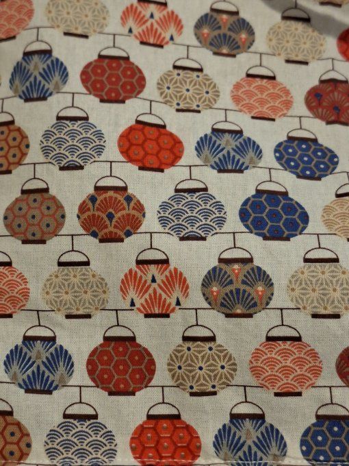 Sac de transport pour tartes ou cakes  " les lampions  "