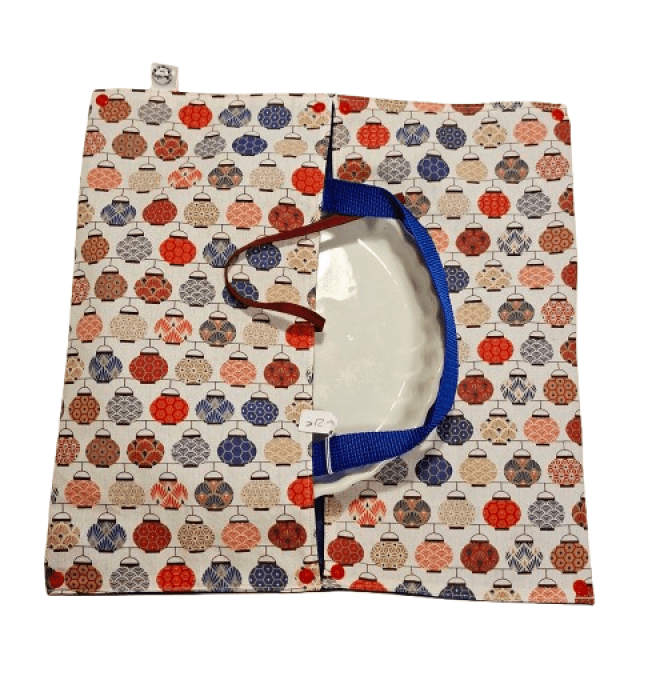 Sac de transport pour tartes ou cakes  " les lampions  "