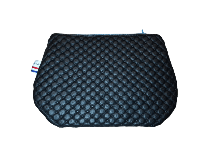 Trousse arrondie simili matelassé