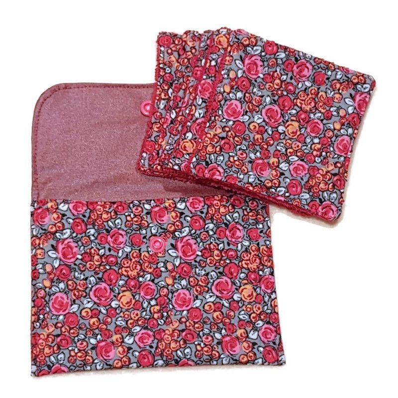 Pochette de 5  lingettes lavables