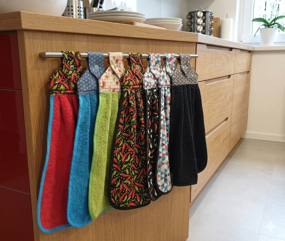 Torchons à suspendre en coton